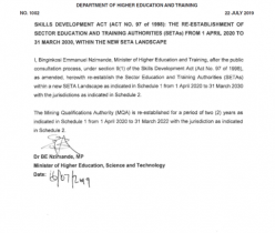 Government Gazette 1002, 22 July 2019 (Regulation Gazette No. 42589)